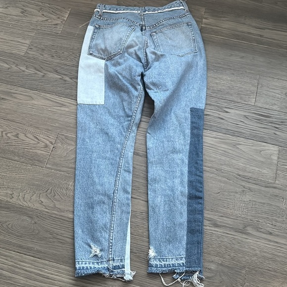 Reformation | Skinny Patch Jeans in Torres Wash Size 26 Light Medium Wash - Picture 15 of 16